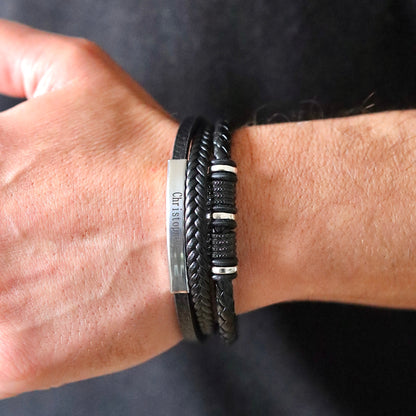 To My Son – Graduation Strength Bracelet 2026