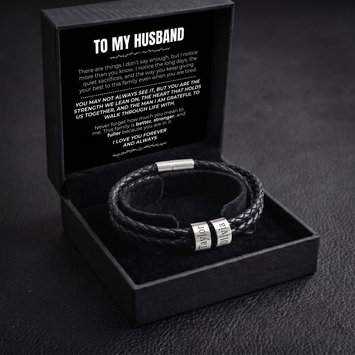 Forever By Your Side Bracelet - To My Husband